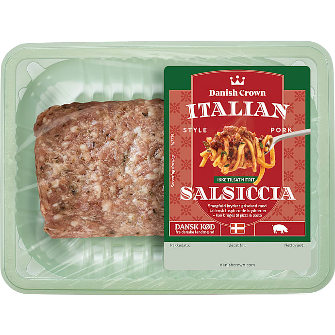 Italiensk inspireret Salsiccia fars af gris