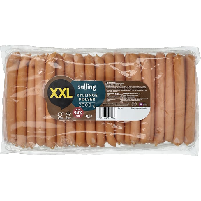 Kyllingepølser XXL 94% kød