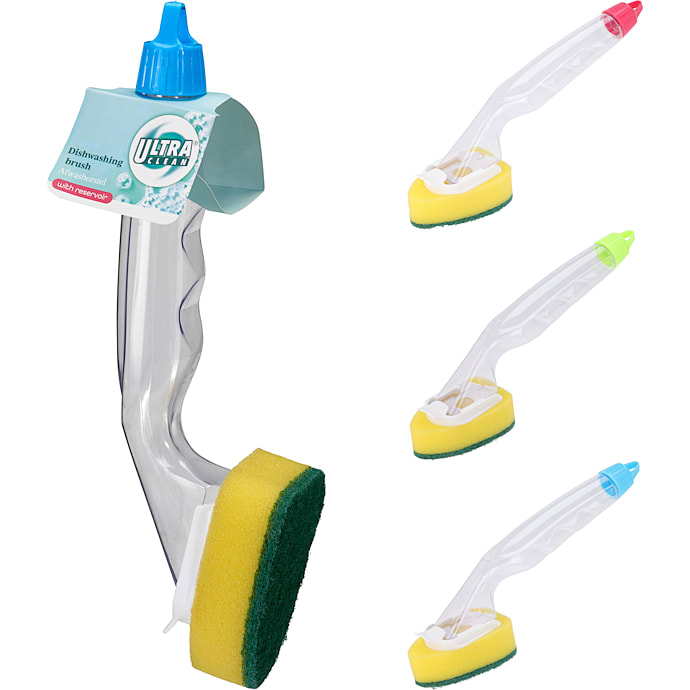 Ultra Clean Opvaskebørste med Sæbebeholder