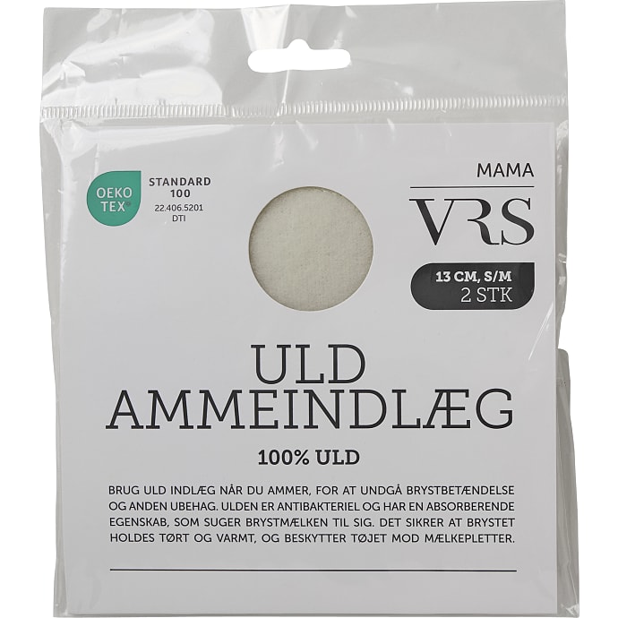 VRS Woman Dame 2-pak ammeindlæg str. S/M lysegrå