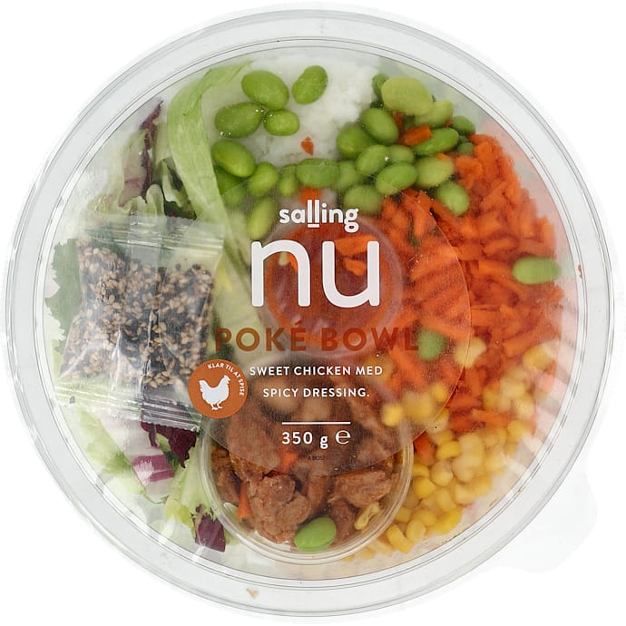 Salling NU Poke Bowl med kylling, ris og gulerod