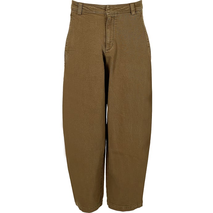 VRS dame barrel jeans str. 42 - oliven