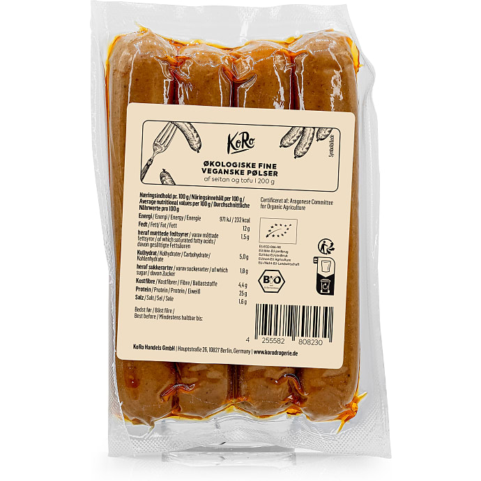 KoRo Plantebaserede Pølser Øko