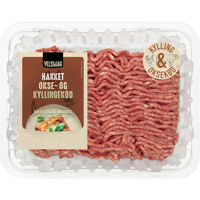 Velsmag Hakket Okse- og Kyllingekød 400 g
