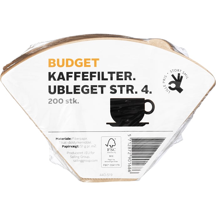 Budget Kaffefiltre 200 stk