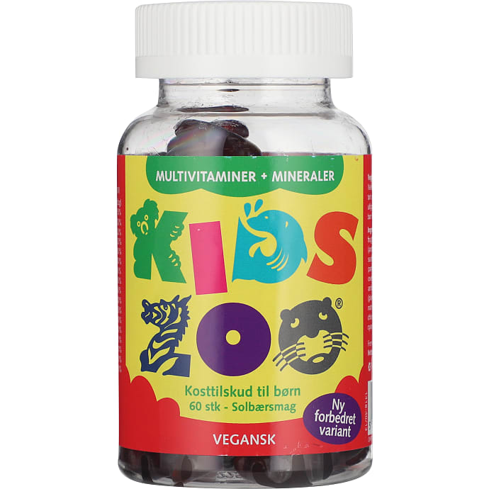 Kids Zoo Multivitamin m. mineraler solbærsmag