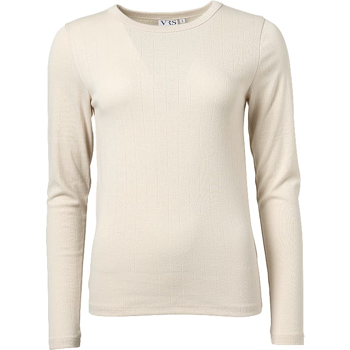 VRS woman pointelle top str. XL beige