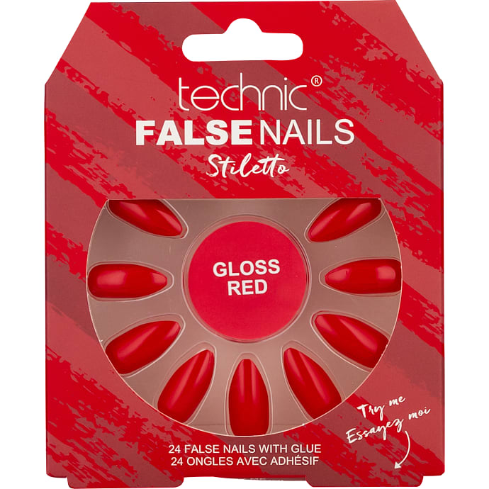 Kunstige negle Gloss Red