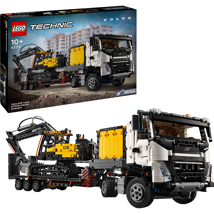 LEGO Technic Volvo FMX-lastbil og EC230 Gravemaskine