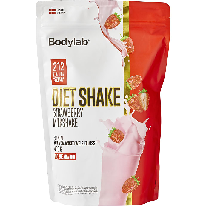 Bodylab Måltidserstatningsshake Jordbær 400 g