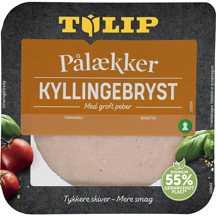 Kyllingefilet i skiver m. peber