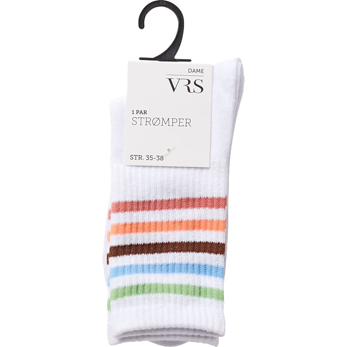 VRS dame tennisstrømper str. 39/42 - hvid