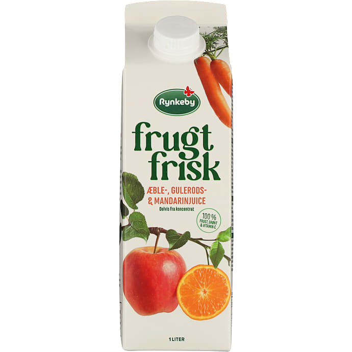 Rynkeby Juice med æble, gulerod og mandarin