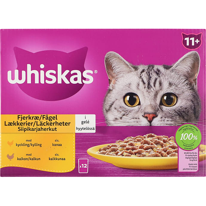 Whiskas Vådfoder i sovs Kylling 1020 g