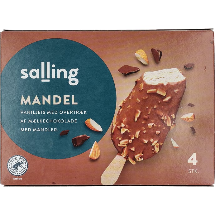 Salling Mælkeis Mandel og Chokoladeovertræk