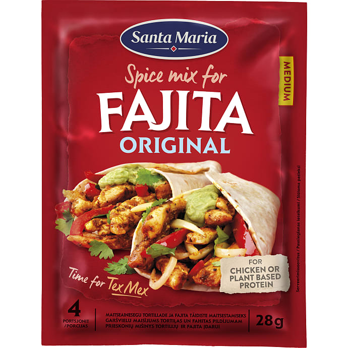 Fajita krydderiblanding medium