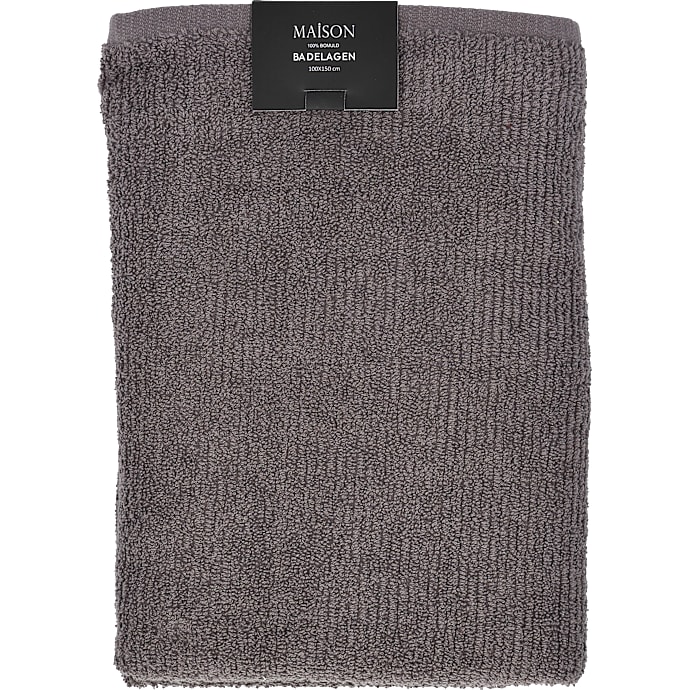 MAISON håndklæde 100x150 cm - grå