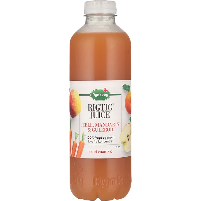 Juice m. æble, mandarin og gulerod