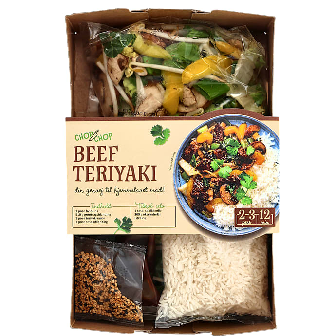 Beef teriyaki færdigret