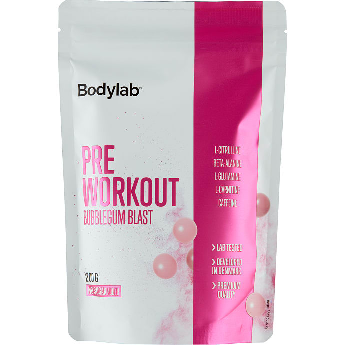 Pre Workout-pulver Bubblegum Blast