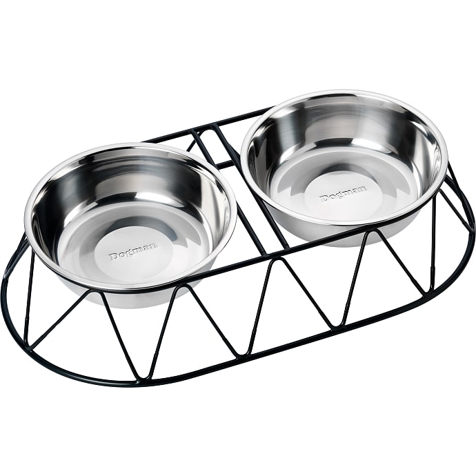 Dogman Hundeskål med stativ str. S