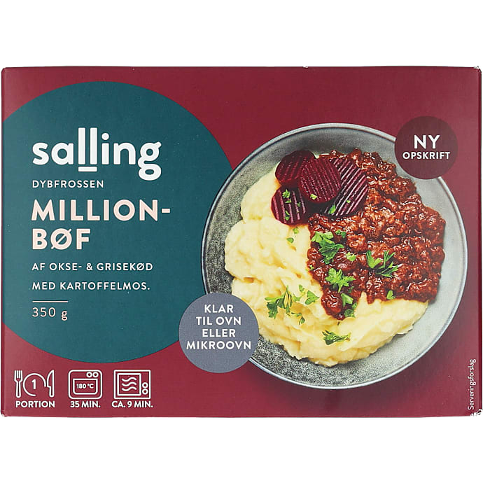Millionbøf m. kartoffelmos