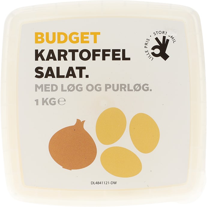 Kartoffelsalat m. løg og purløg