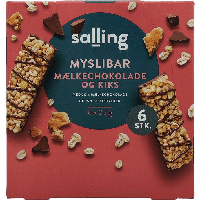 Müslibar m. mælkechokolade og kiks