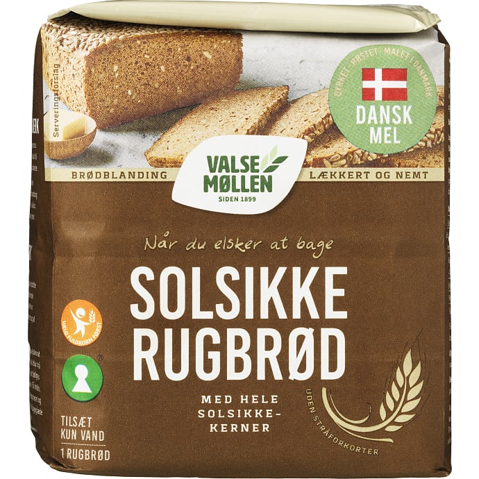 Solsikkerugbrød m. hele solsikkekerner