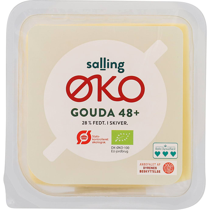 Salling ØKO Gouda i skiver 48+ 200 g