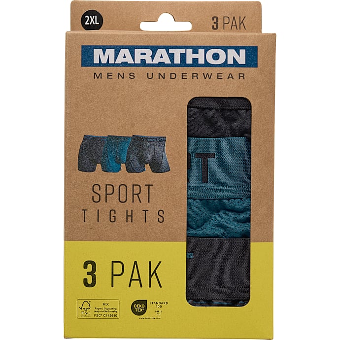 Marathon Herre 3-pak Sports Tights str. L