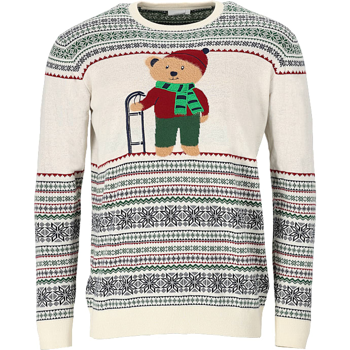 VRS herre julesweater str. M - råhvid