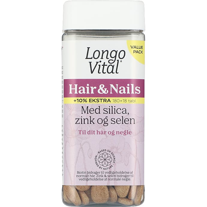 Kosttilskud til hår og negle – produktbillede