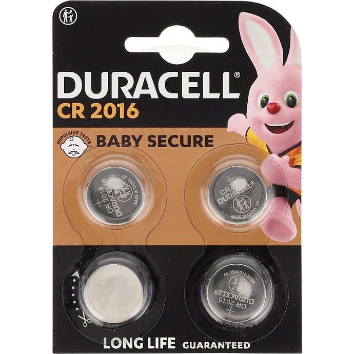 Duracell Knapcelle CR 2016 4-pak