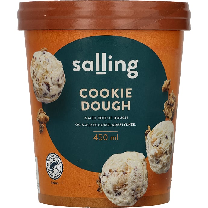Mælkeis m. cookie dough