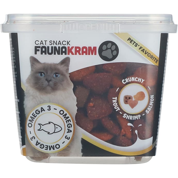 Faunakram Godbidder Fisk og Rejer 75 g