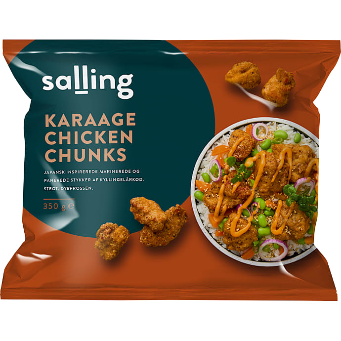 Karaage kyllingestykker