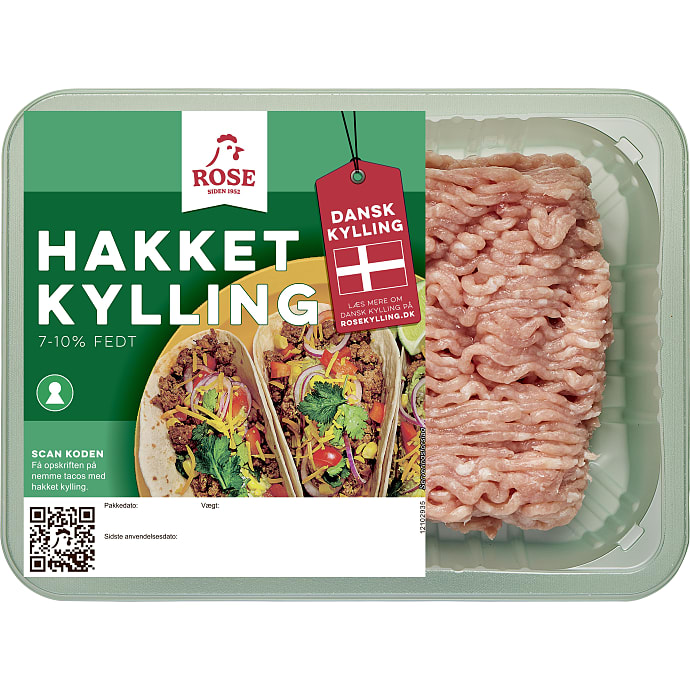 Rose Hakket Kylling 7-10%