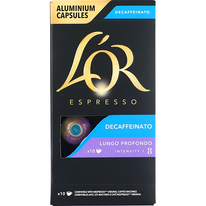 Koffeinfri Lungo Profondo kaffekapsler