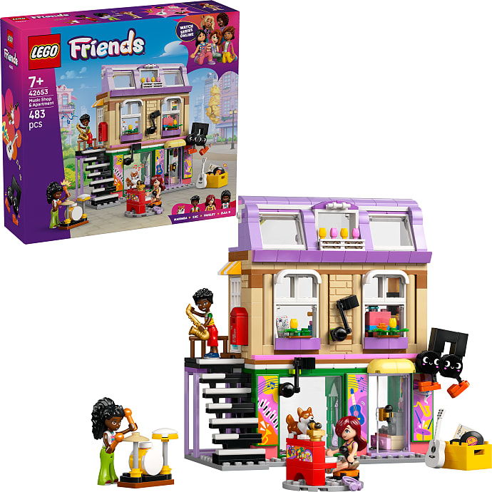 LEGO Friends Musikbutik og Lejlighed 42653