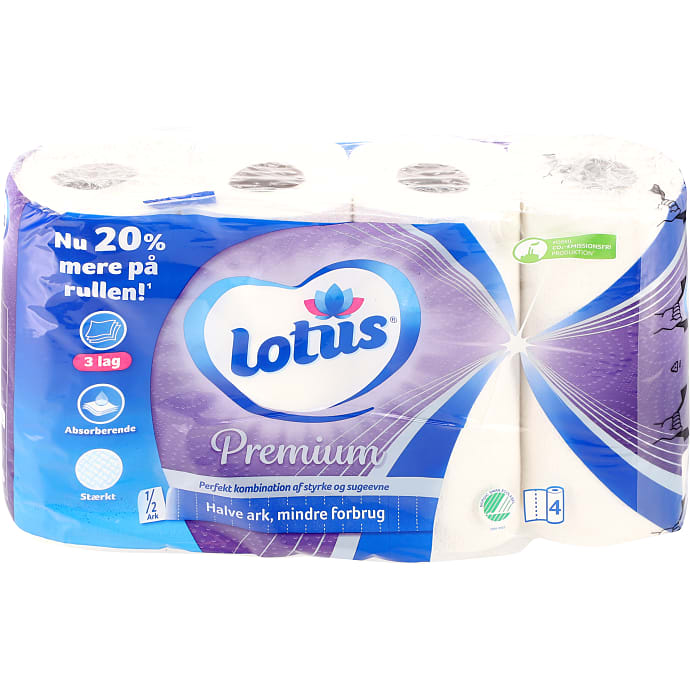 Lotus Premium Køkkenrulle 4 stk