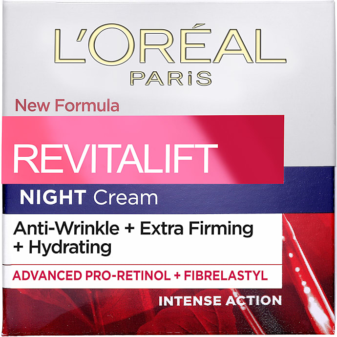 L'Oréal Paris Extra Firming Hydrating anti-rynke natcreme m. Pro-retinol og fiberlastyl 50 ml