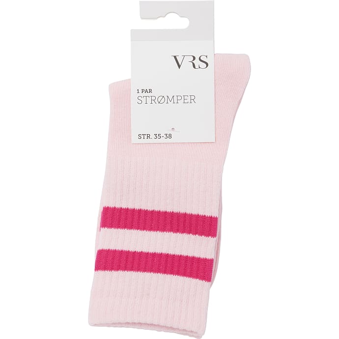 VRS dame tennisstrømper str. 39/42 - pink