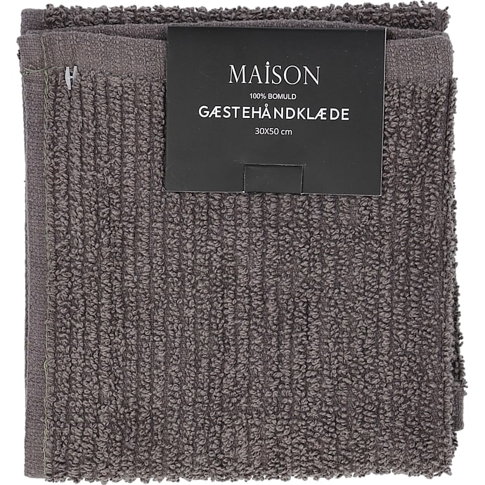 Maison Håndklæde 30x50 cm grå