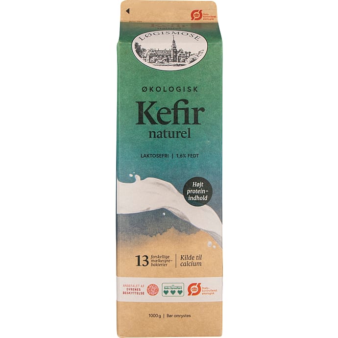 Kefir naturel 1,6% fedt laktosefri øko