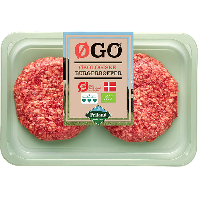 ØGO Burgerbøffer øko 250 g