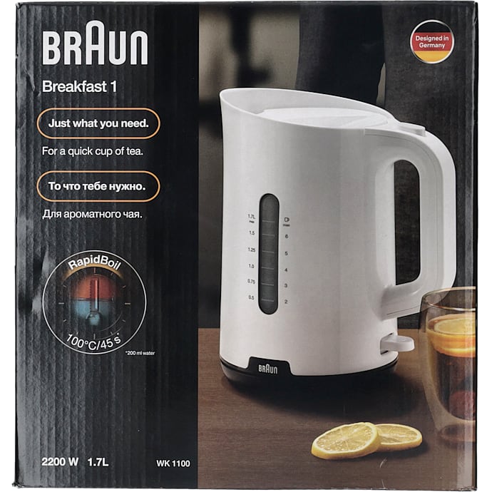 Braun elkedel WK1100.WH 1,7 liter - hvid
