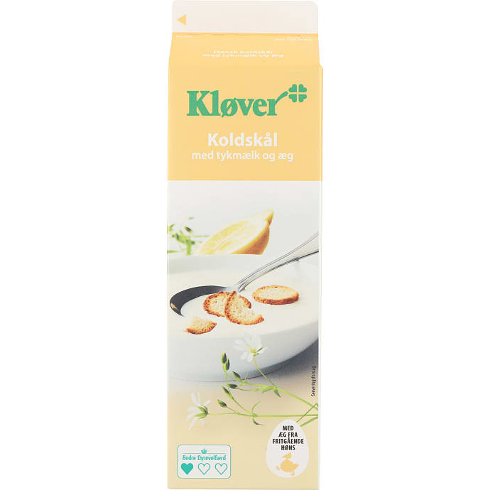 Kløver Koldskål m. tykmælk og æg 2,2% 1 L