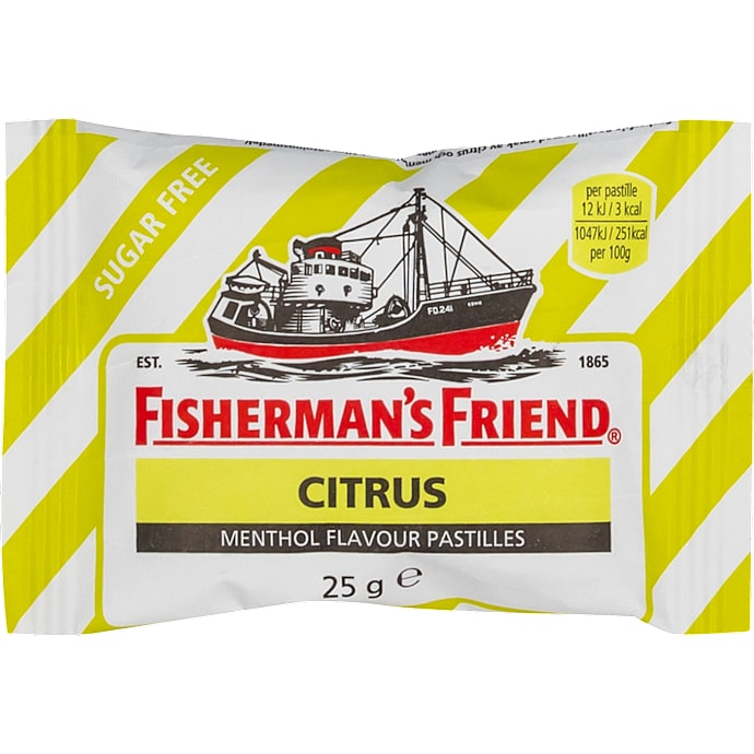 Fisherman's Friend Pastiller Citrus Sukkerfri