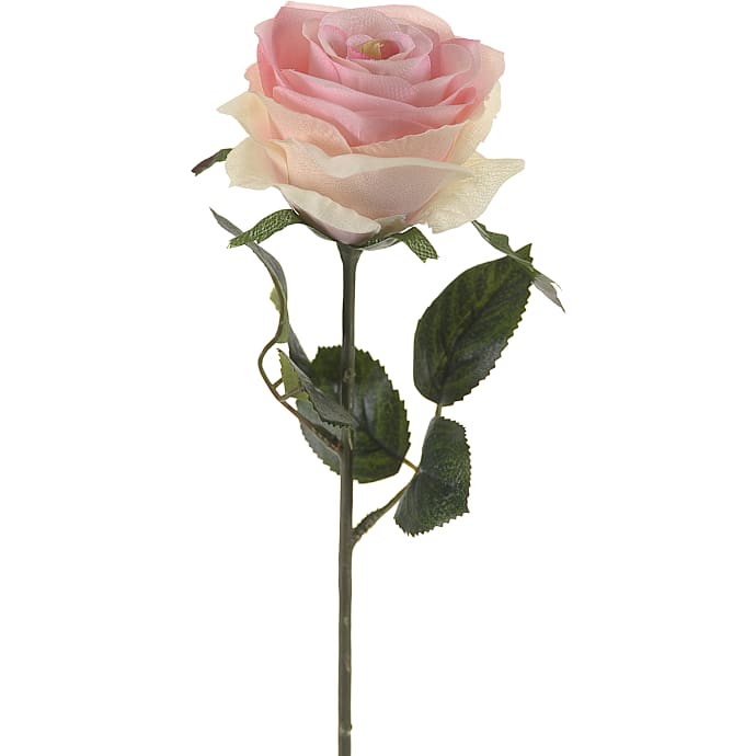 Kunstig Blomsterstilk Rose Simone Lyserød